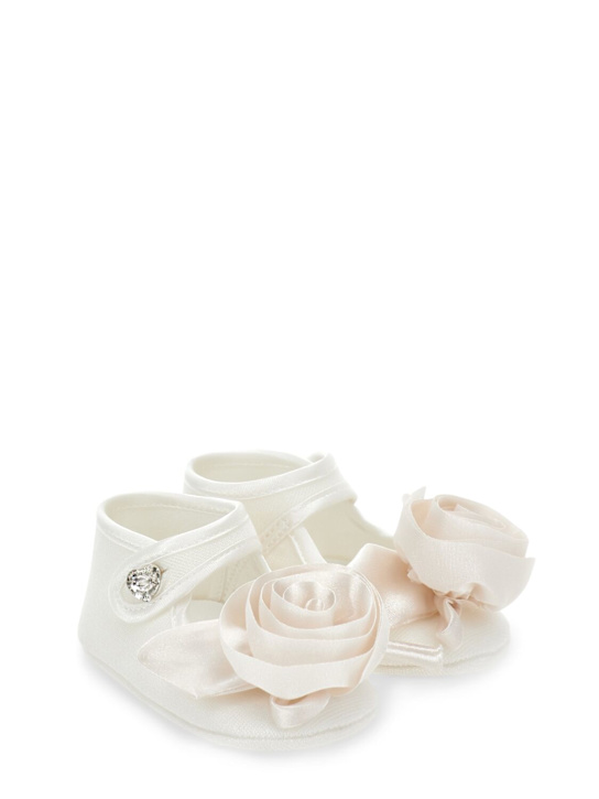 Luisaviaroma Ballerine In Raso Con Fiore