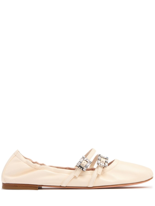 Luisaviaroma Ballerine Mini Strap in pelle 5mm