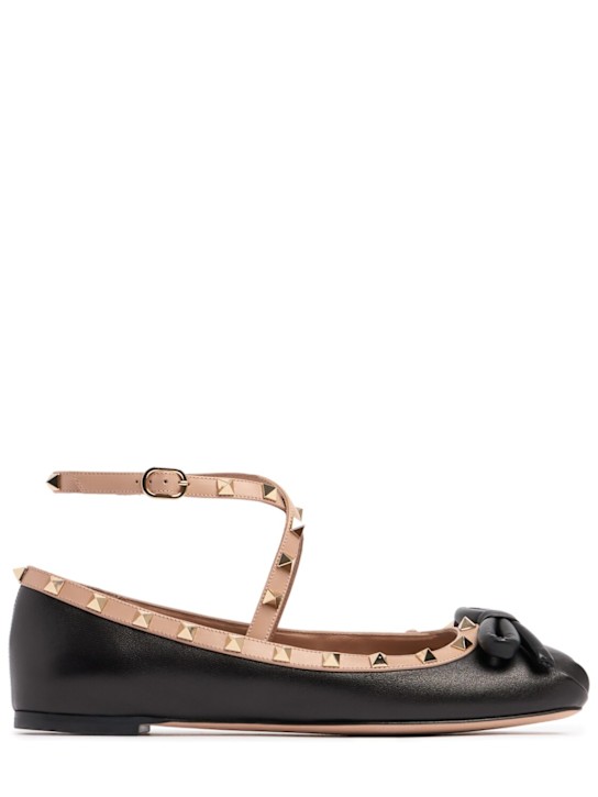 Luisaviaroma Ballerine Rockstud in pelle