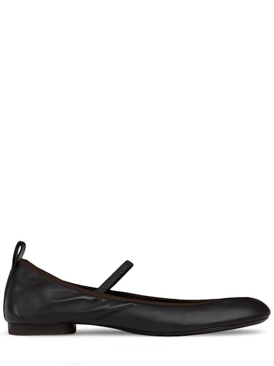 Luisaviaroma Ballerine Square in pelle