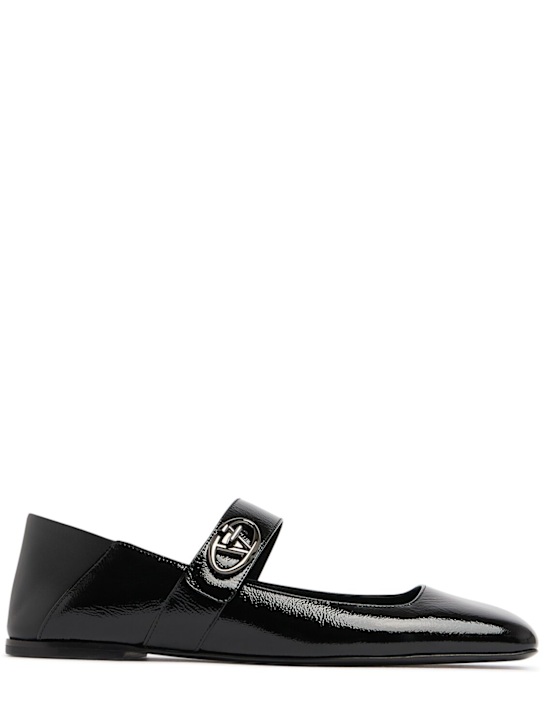 Luisaviaroma Ballerine Vlogo in pelle nappa 5mm