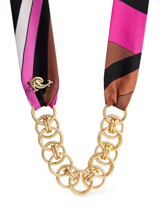 Luisaviaroma Bandana in catena e twill di seta