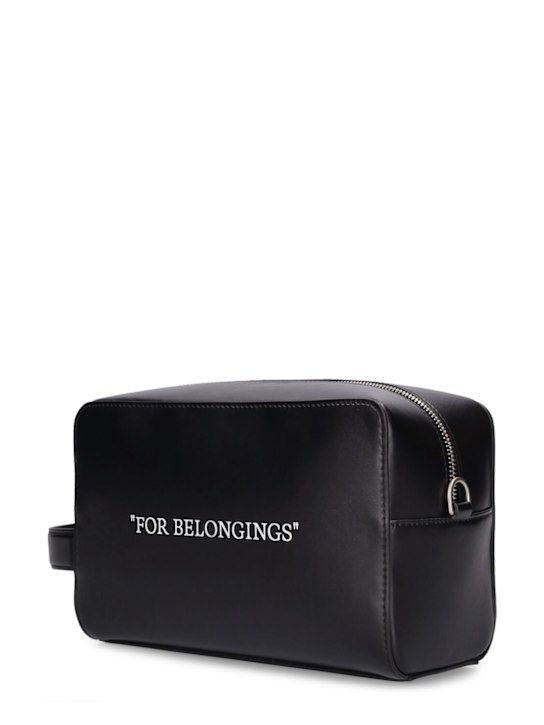 Luisaviaroma Beauty Case Quote Bookish In Pelle