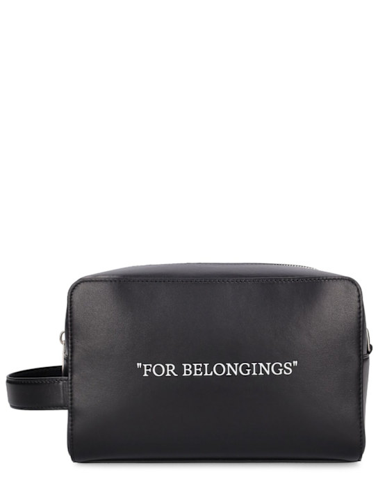 Luisaviaroma Beauty case Quote Bookish in pelle