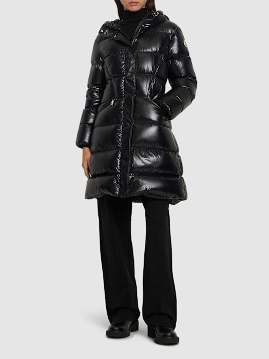 Luisaviaroma Bellevue Nylon Laqué Down Long Jacket