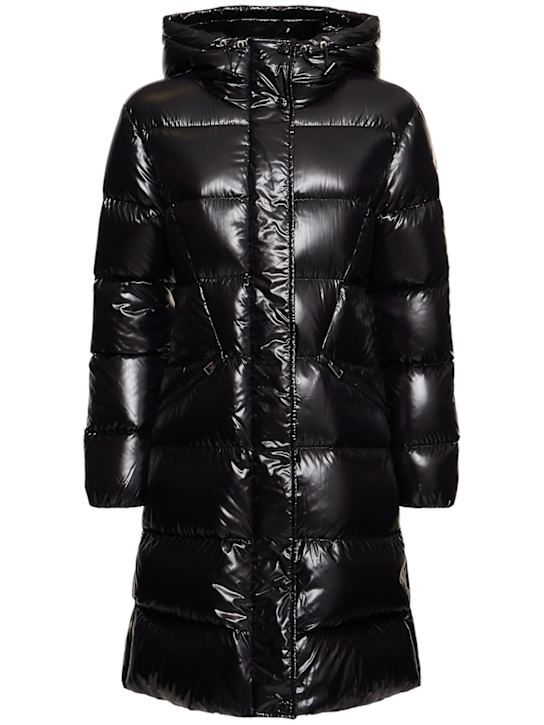 Luisaviaroma Bellevue nylon laqué down long jacket