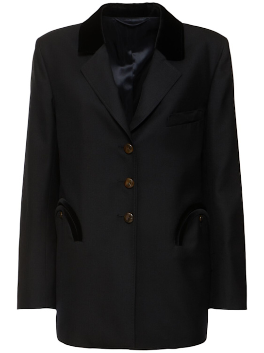 Luisaviaroma Blazer Alcanara Silent in lana