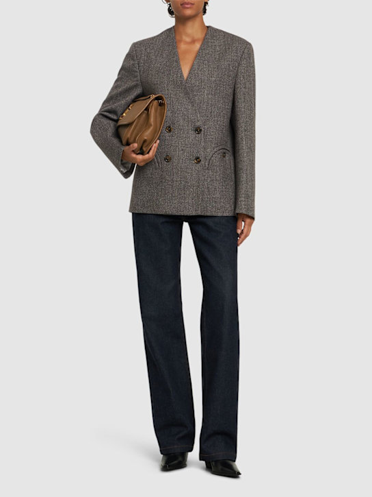 Luisaviaroma Blazer Alpha Anytime In Misto Alpaca