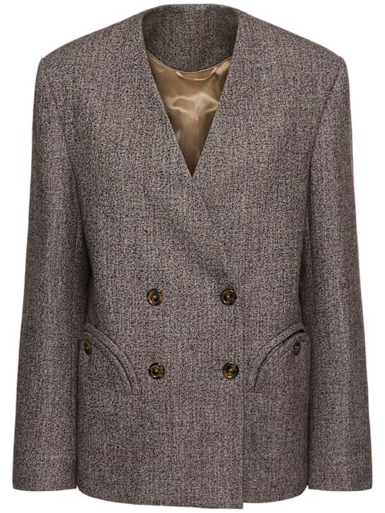 Luisaviaroma Blazer Alpha Anytime in misto alpaca