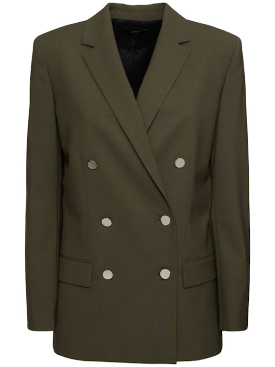 Luisaviaroma Blazer boxy doppiopetto in misto lana