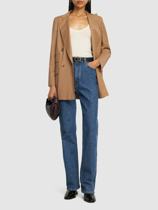 Luisaviaroma Blazer Doppio Petto Nebbie In Lana