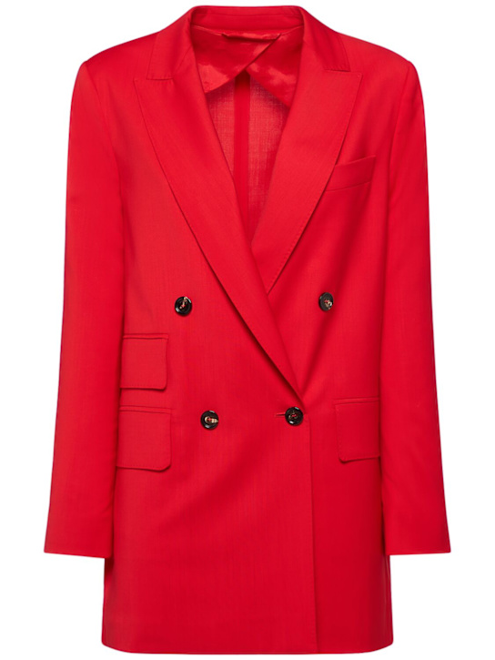 Luisaviaroma Blazer doppio petto Nebbie in lana