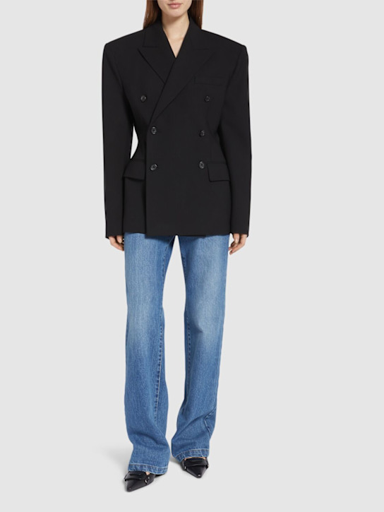 Luisaviaroma Blazer Doppiopetto In Lana Stretch