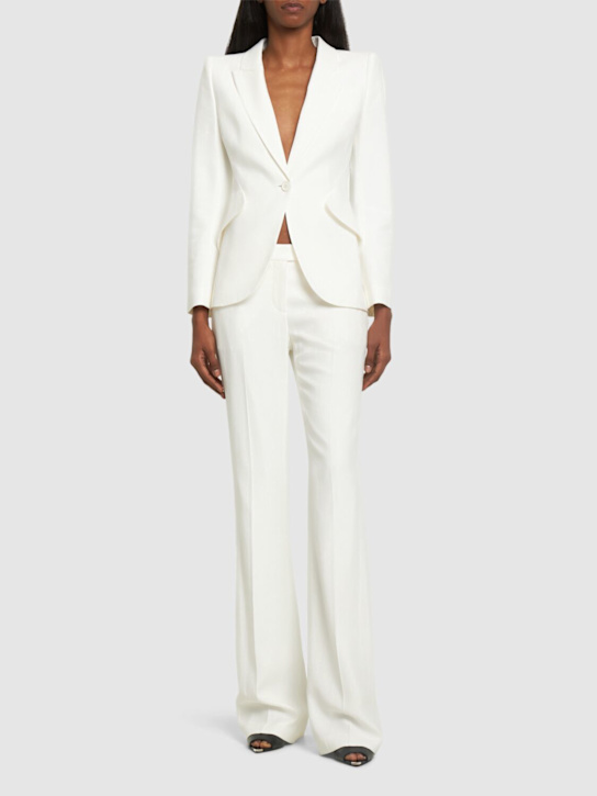 Luisaviaroma Blazer In Crepe Di Misto Viscosa