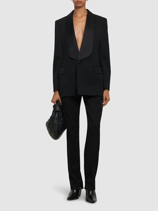 Luisaviaroma Blazer In Lana Grain De Poudre