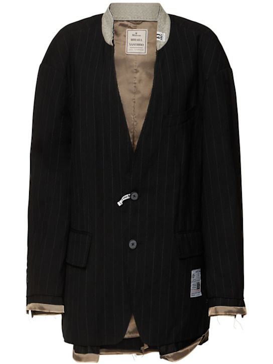 Luisaviaroma Blazer in lana senza collo