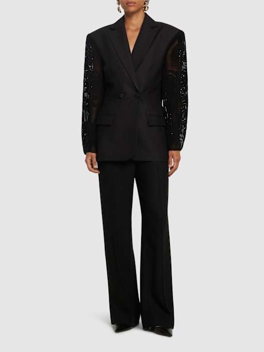Luisaviaroma Blazer In Seta Con Maniche Ricamate