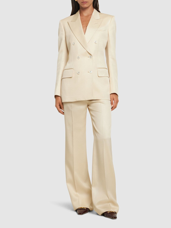 Luisaviaroma Blazer In Twill Di Misto Lana