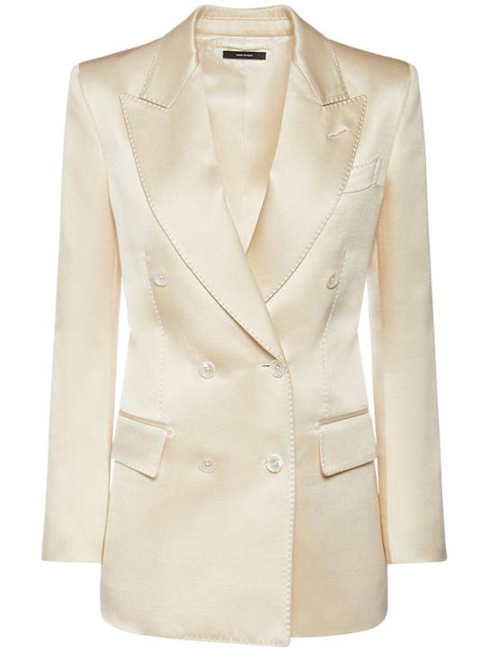 Luisaviaroma Blazer in twill di misto lana