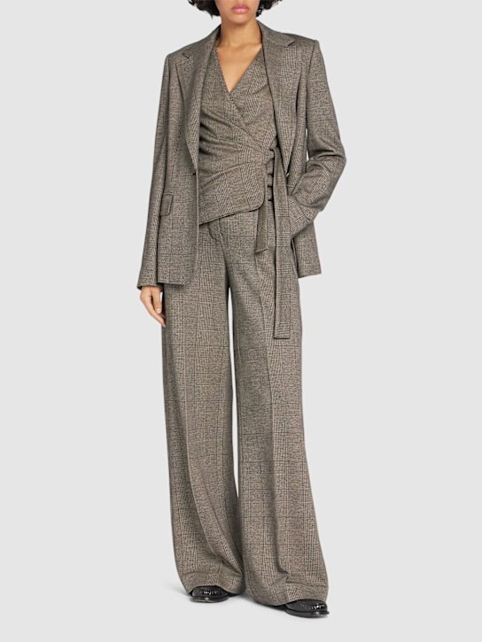 Luisaviaroma Blazer Muschio In Misto Lana