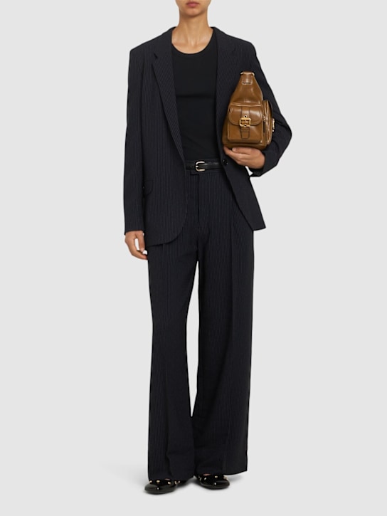 Luisaviaroma Blazer Omelia In Crepe Gessato