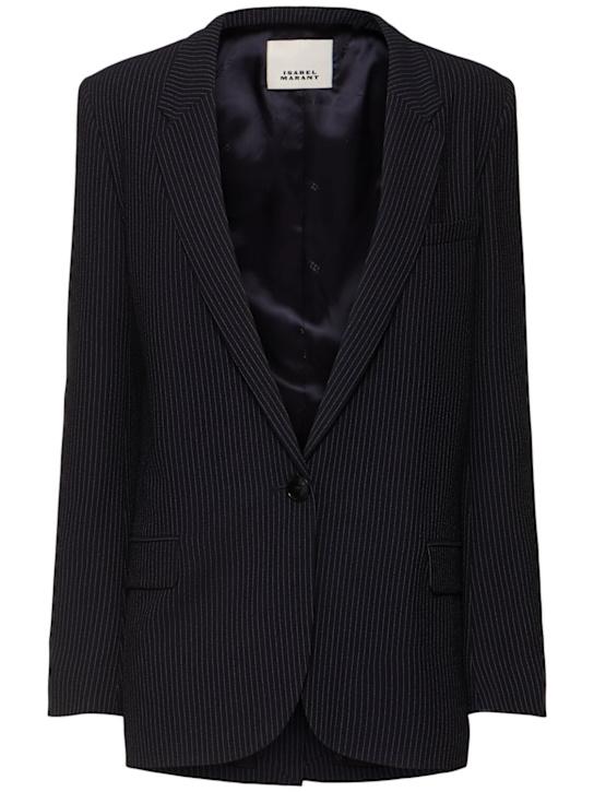 Luisaviaroma Blazer Omelia in crepe gessato