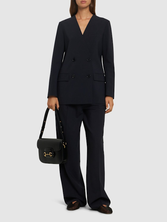 Luisaviaroma Blazer Senza Collo In Flanella