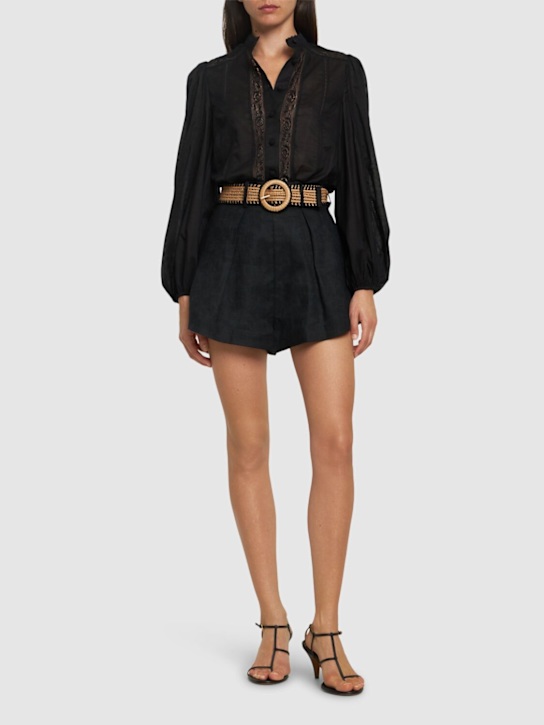 Luisaviaroma Blusa Halliday In Cotone E Pizzo