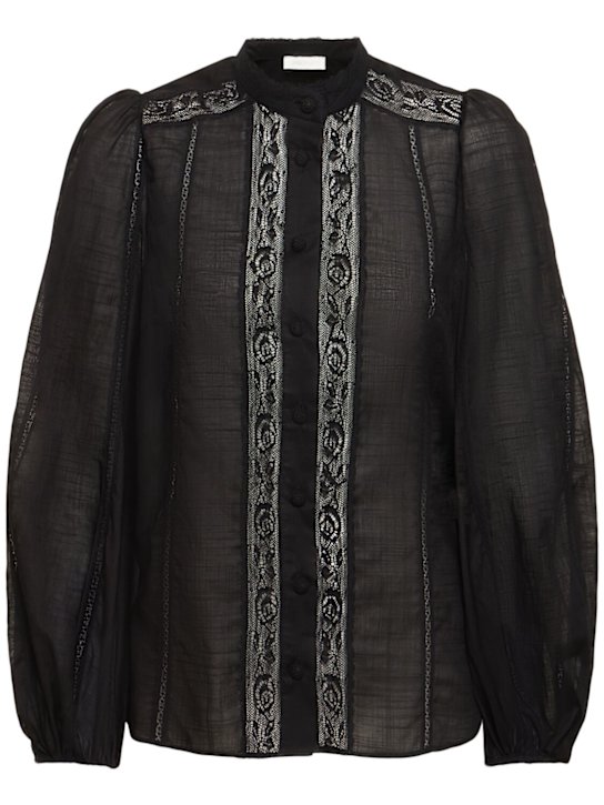 Luisaviaroma Blusa Halliday in cotone e pizzo