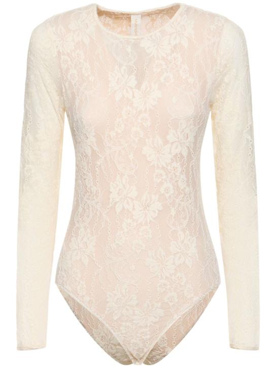 Luisaviaroma Body in pizzo stretch