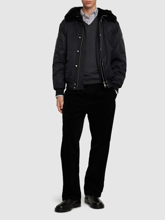 Luisaviaroma Bomber Denali Con Shearling