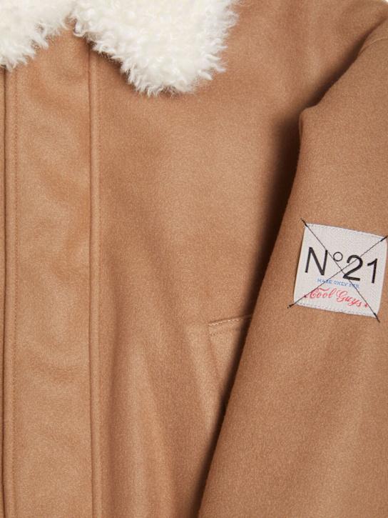 Luisaviaroma Bomber In Poly E Pelliccia Sintetica