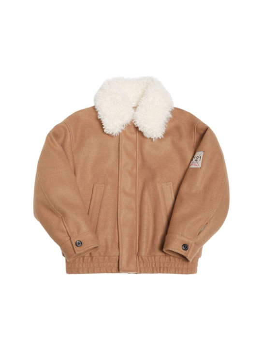 Luisaviaroma Bomber in poly e pelliccia sintetica