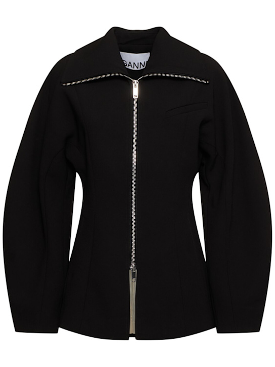 Luisaviaroma Bonded crepe curve sleeve jacket