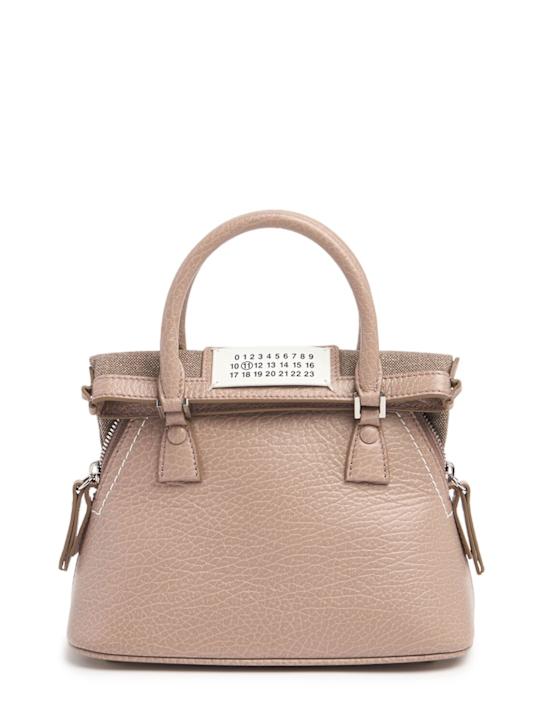 Luisaviaroma Borsa 5AC in pelle martellata