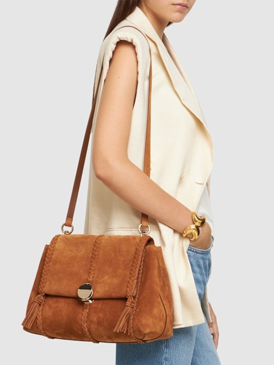 Luisaviaroma Borsa A Spalla Penelope In Camoscio