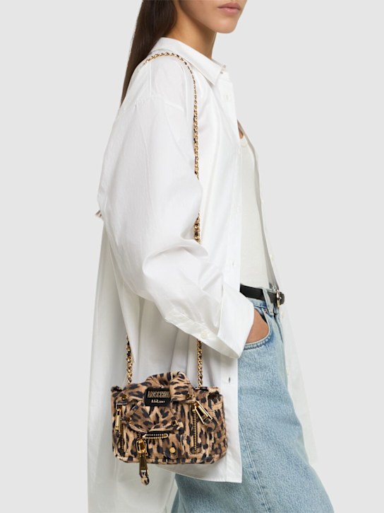 Luisaviaroma Borsa Biker In Camoscio Stampato