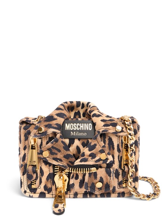 Luisaviaroma Borsa Biker in camoscio stampato
