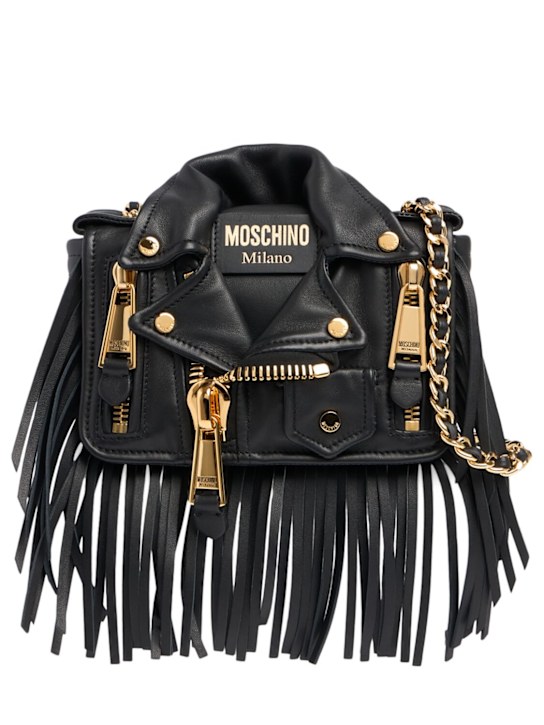 Luisaviaroma Borsa Biker in nappa con frange