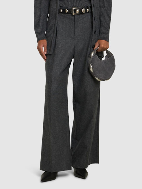 Luisaviaroma Borsa Dome Circular In Denim Stampato