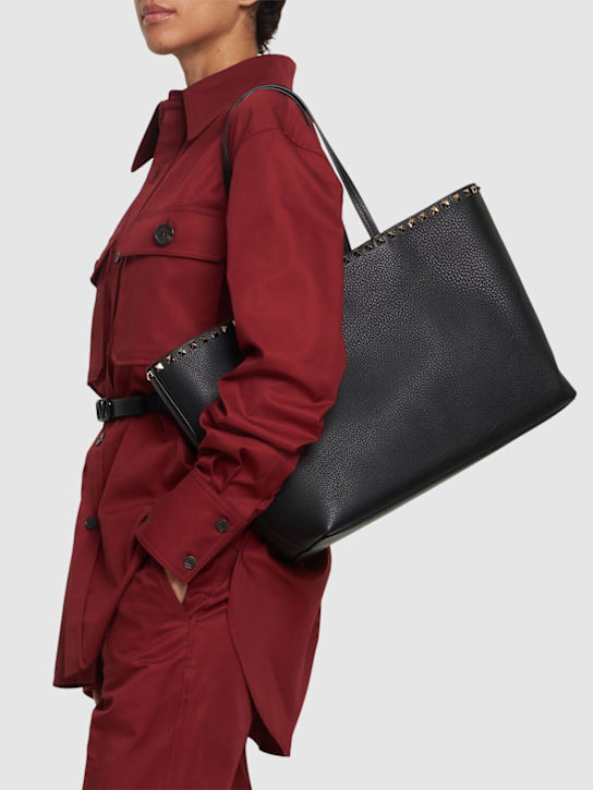 Luisaviaroma Borsa Grande Rockstud In Pelle