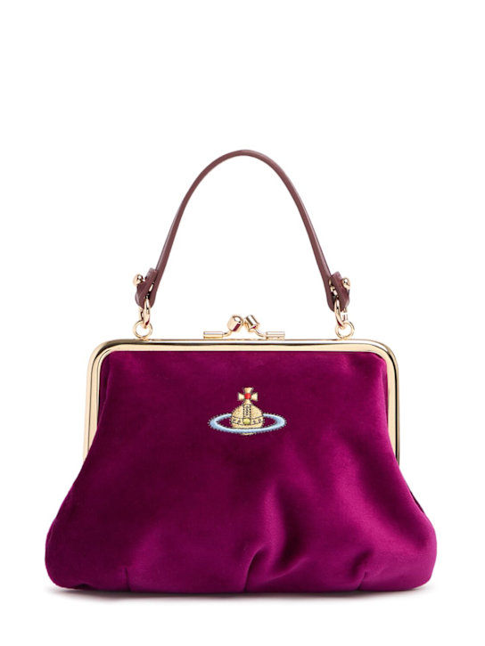 Luisaviaroma Borsa Granny Frame in velluto