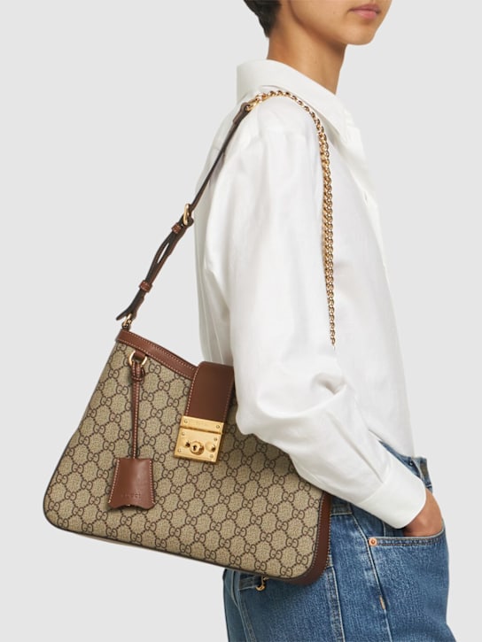 Luisaviaroma Borsa Hobo Padlock In Tela GG