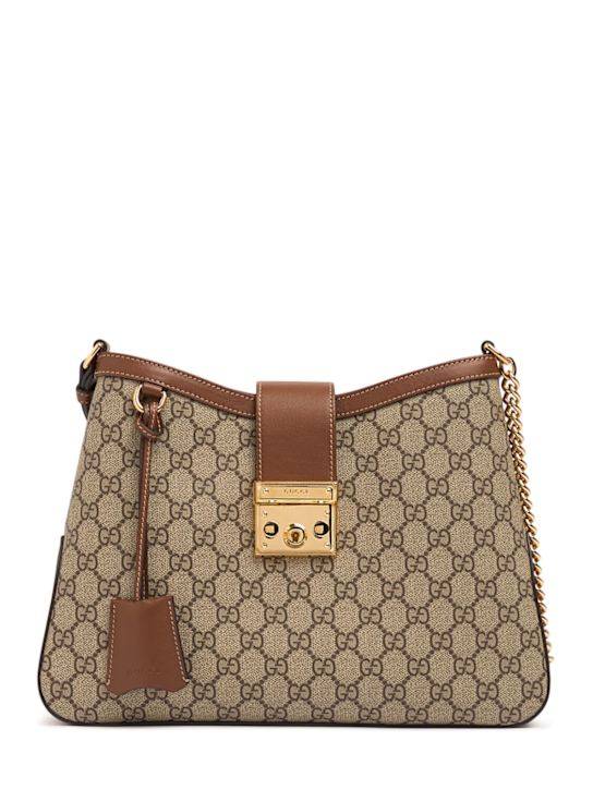 Luisaviaroma Borsa hobo Padlock in tela GG