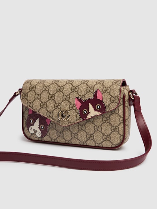Luisaviaroma Borsa In Tela Mini GG Con Gatto