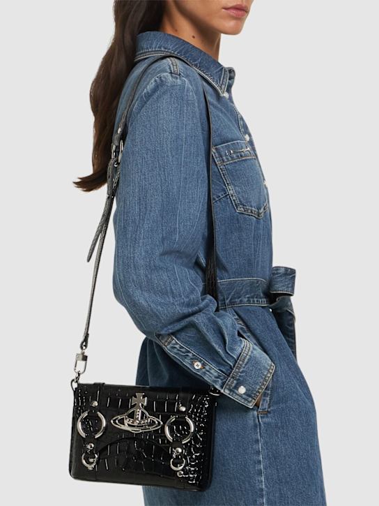 Luisaviaroma Borsa Kim In Pelle Stampa Coccodrillo