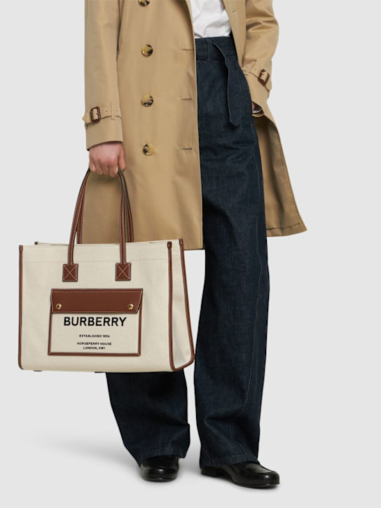 Luisaviaroma Borsa Media Freya In Tela E Pelle
