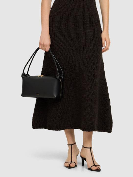Luisaviaroma Borsa Media Giro Zip In Pelle Liscia