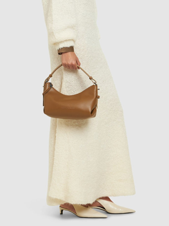 Luisaviaroma Borsa Media In Pelle Martellata