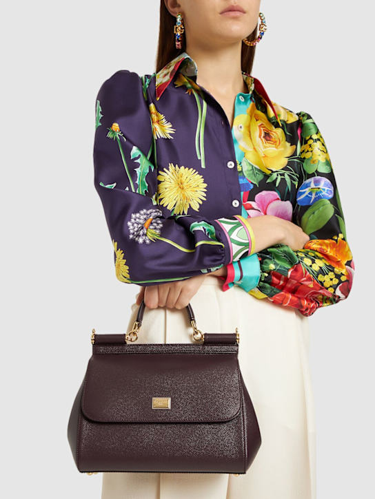 Luisaviaroma Borsa Media Sicily In Pelle Dauphine